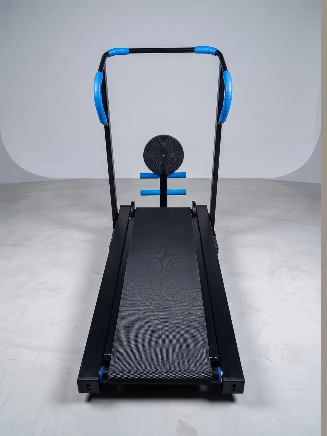 Compact manual treadmill for home cardio workouts